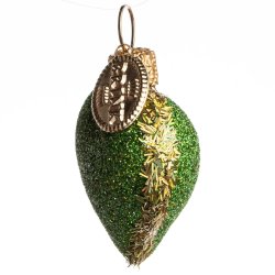 HJERTE GLIMMER 4 CM GRN