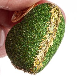 HJERTE GLIMMER 4 CM GRN