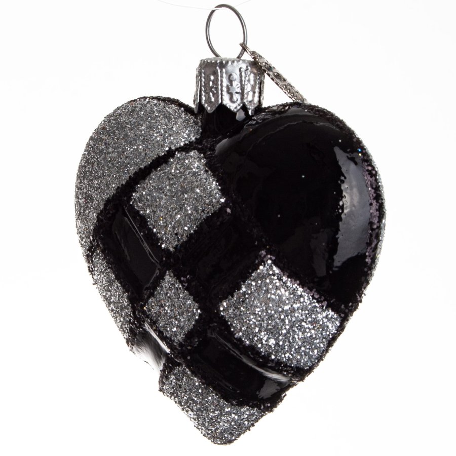 FLETHJERTE 5 CM SORT SLVFARVET