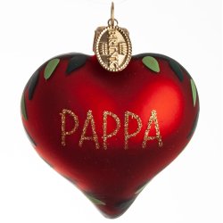 HJERTE PAPPA 5 CM RDT