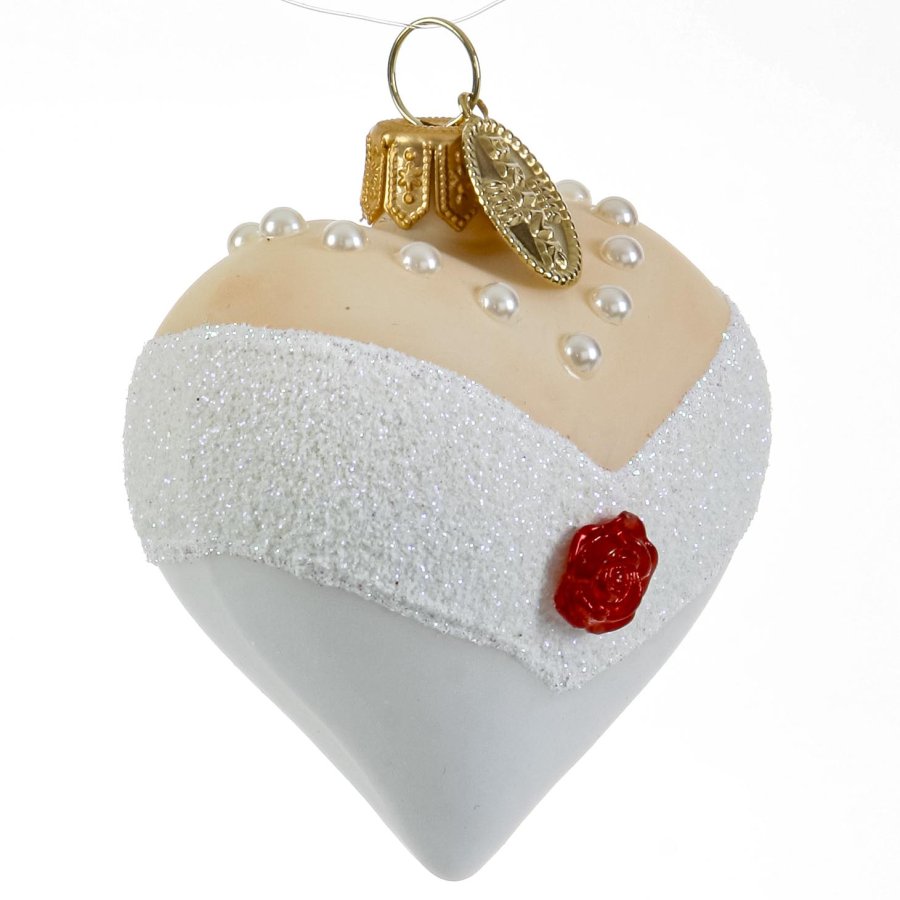 BRYLLUPSHJERTE 5 CM HVID