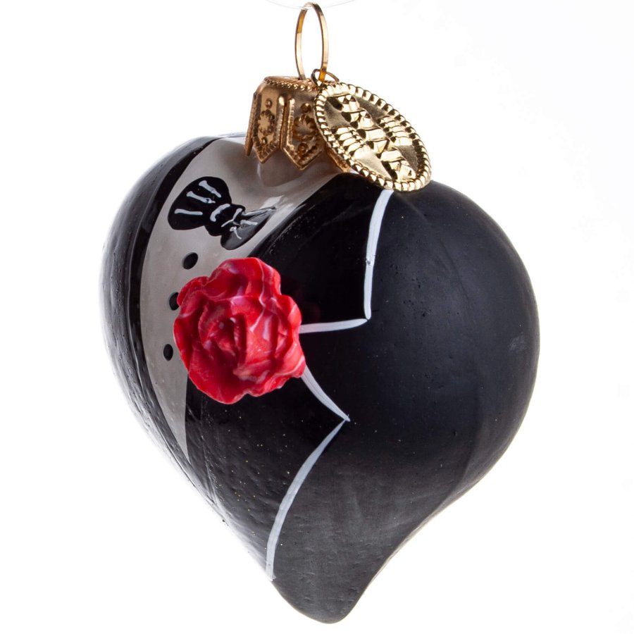 BRYLLUPSHJERTE 5 CM SORT