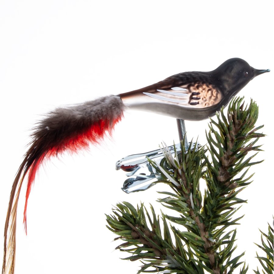 FUGL HUSRDSTJERT 6 CM FJERHALE