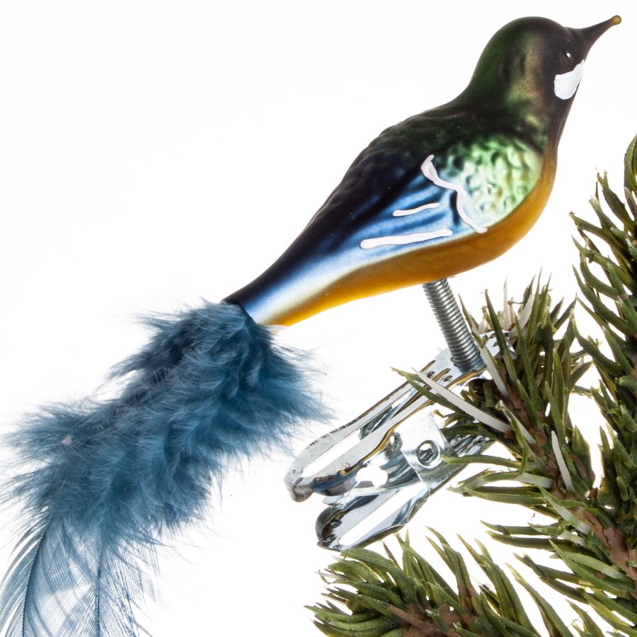 FUGL MUSVIT 6 CM FJERHALE