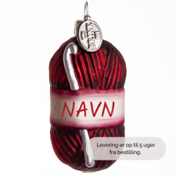 GARN H�KLE 6 CM BORDEAUX NAVN