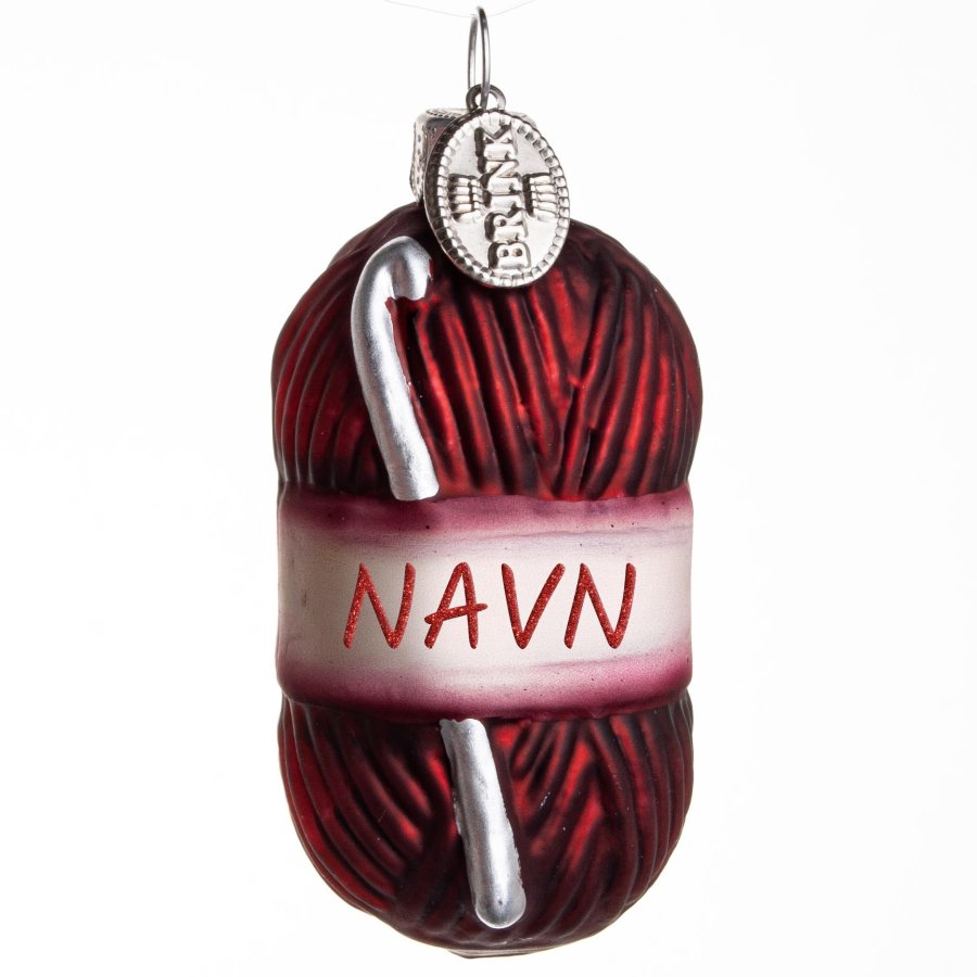 GARN H�KLE 6 CM BORDEAUX NAVN
