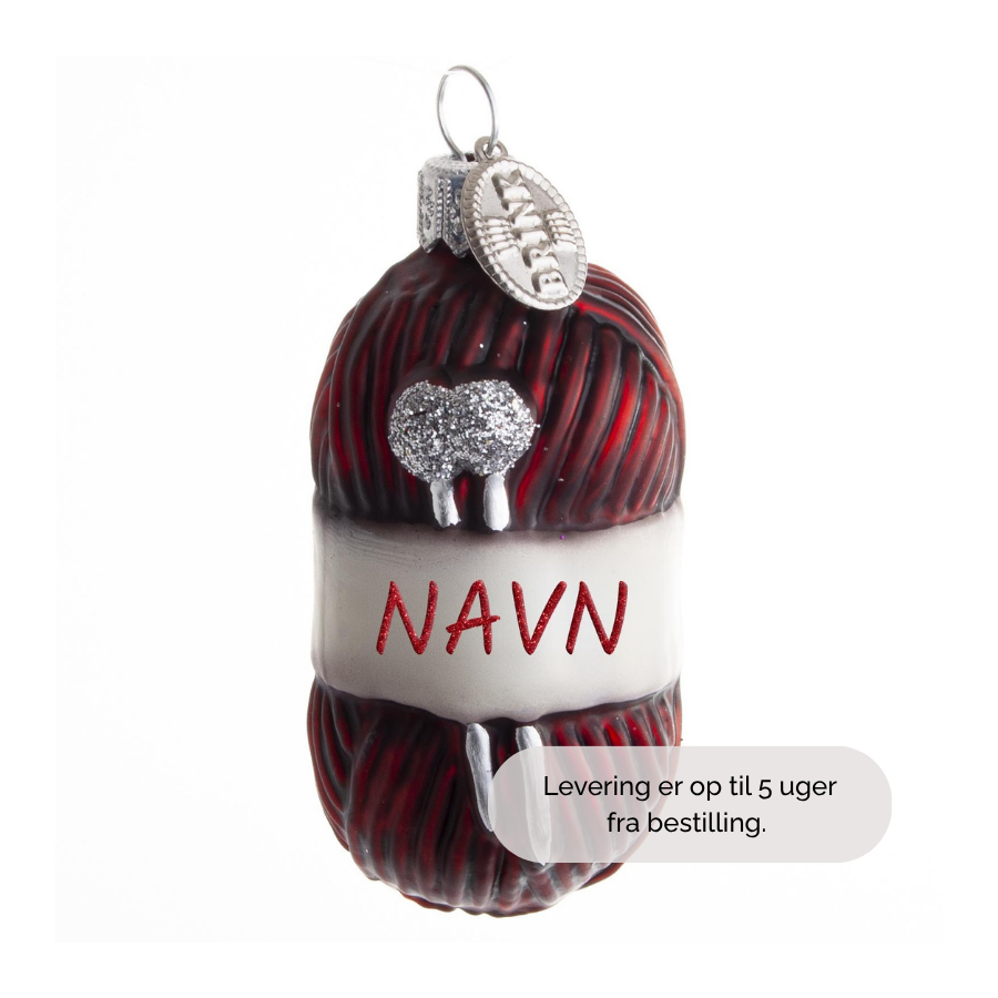 GARN 6 CM BORDAUX NAVN