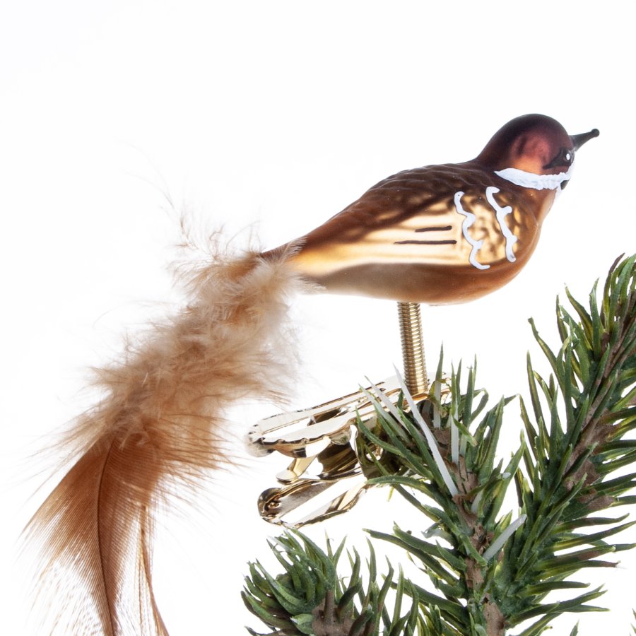 FUGL SKOVSPURV 6 CM FJERHALE