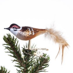 FUGL SKOVSPURV 6 CM FJERHALE