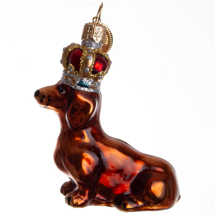 KONGELIG HUND 7 CM BRUN