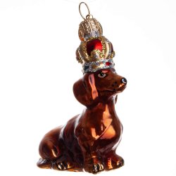 KONGELIG HUND 7 CM BRUN