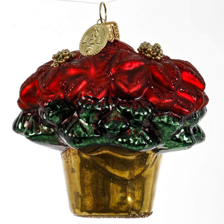 BLOMST JULESTJERNE 7 CM R�D