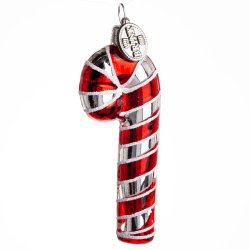 SUKKERSTOK 8 CM RD SLVFARVET