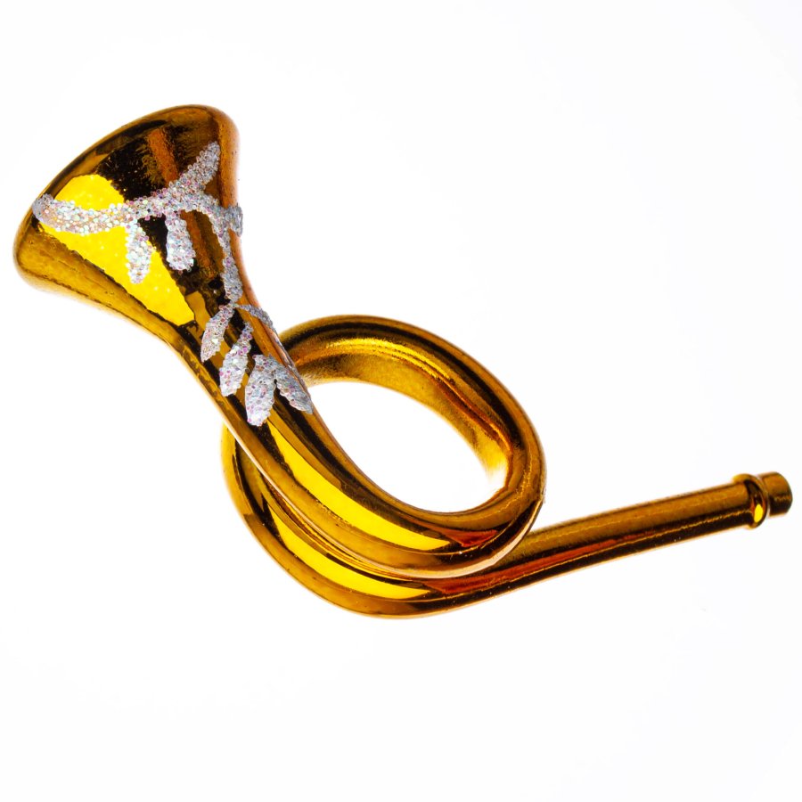 TROMPET 9 CM GULDFARVET