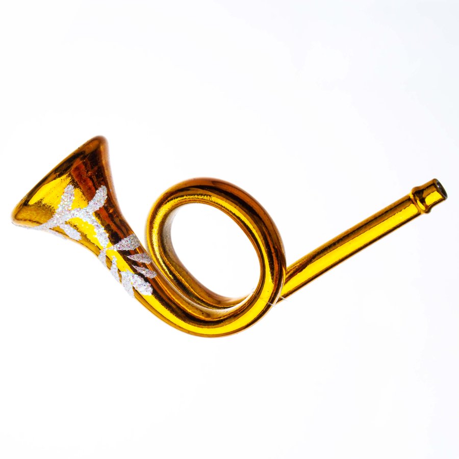 TROMPET 9 CM GULDFARVET