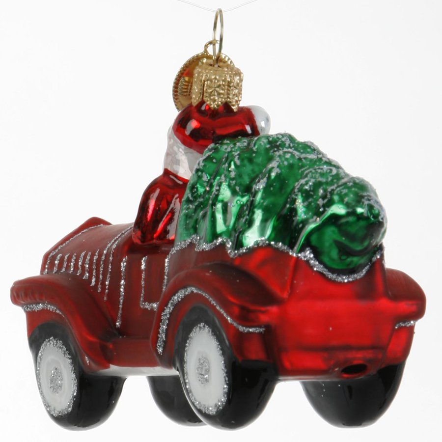 BIL MED NISSE OG JULETR� 9 CM R�D