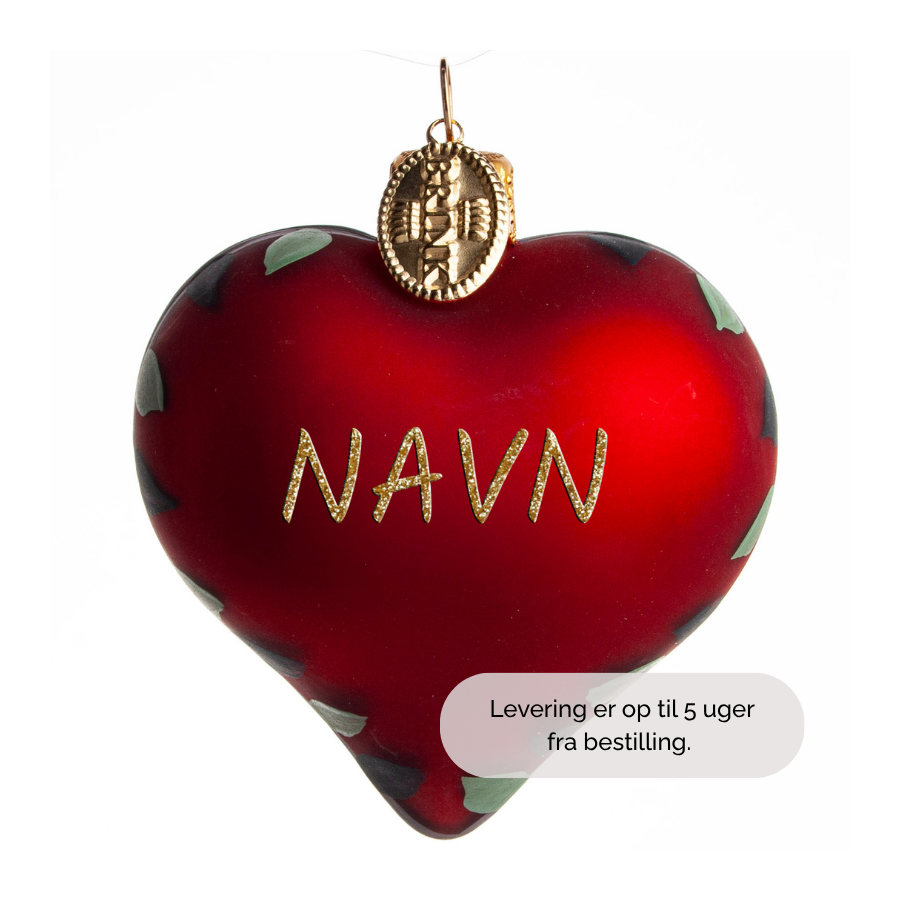 HJERTE NAVN 5 CM RDT