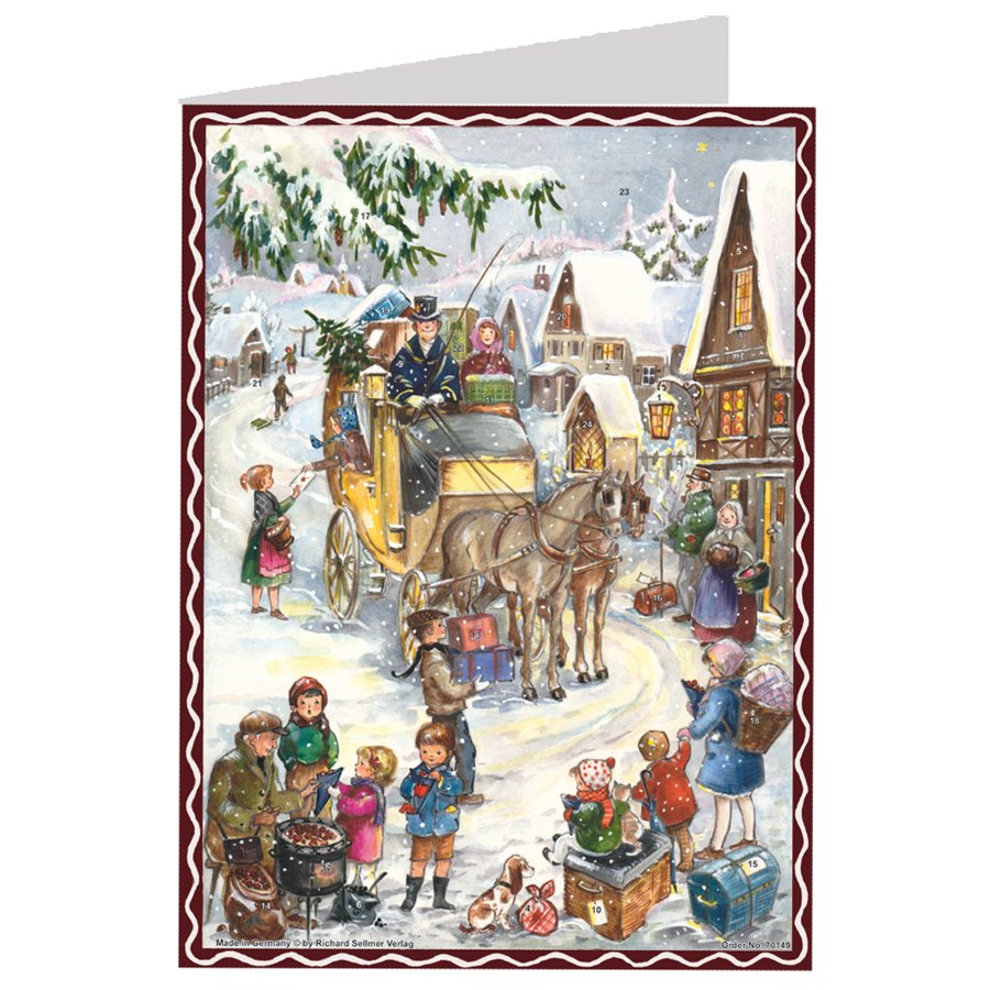 JULEKALENDER POSTKORT 40149
