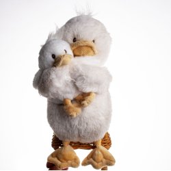 BAMSE ANDEMOR HVID 20 CM