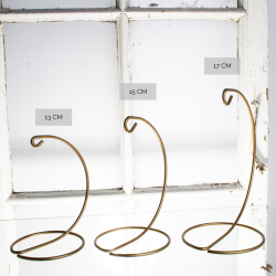 METALKROG 13 CM GULDFARVET