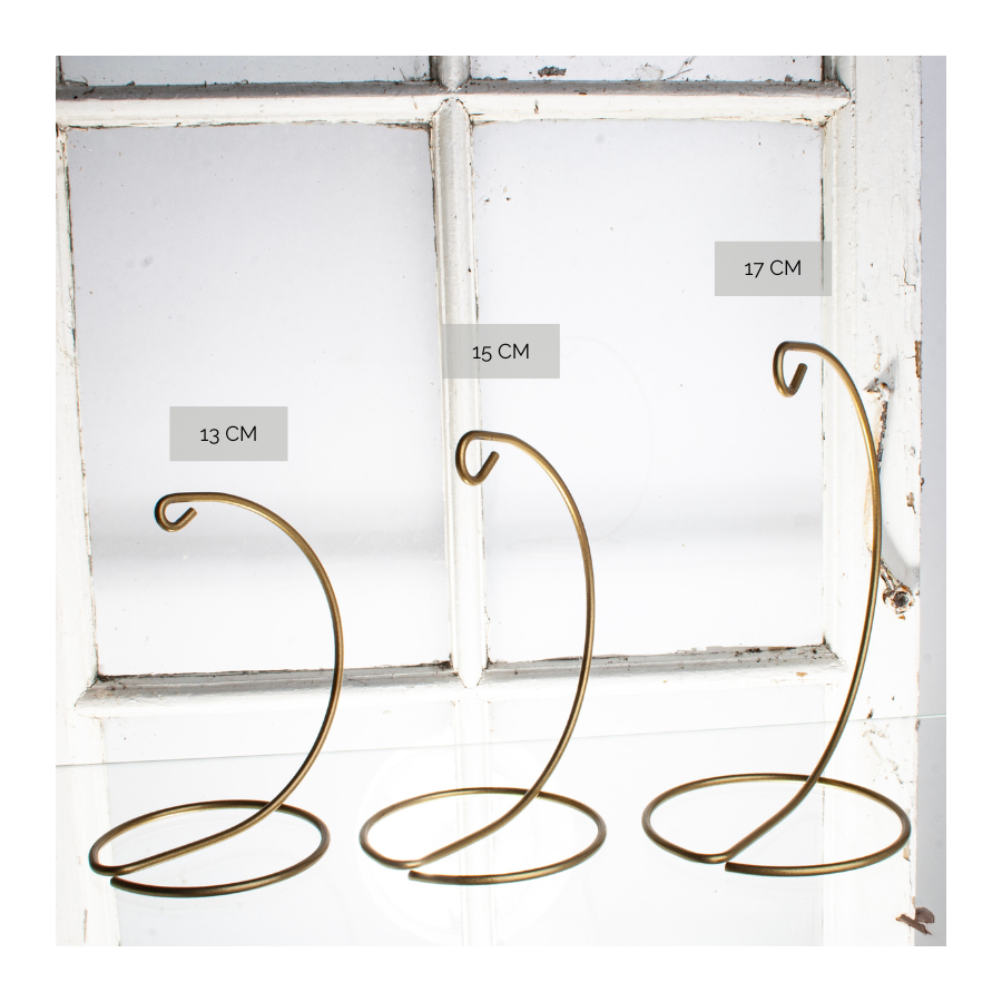 METALKROG 13 CM GULDFARVET