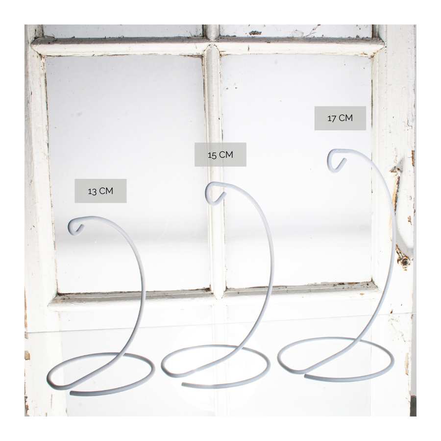 METALKROG 13 CM HVID