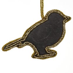 BRODERET R�DHALS 10 CM