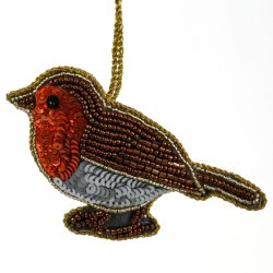 BRODERET R�DHALS 10 CM