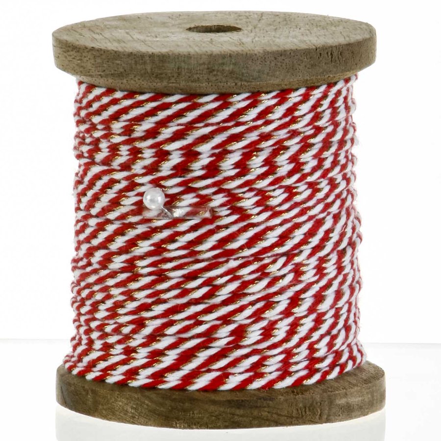 BOMULDSSNORSNOR RD HVID GULD 10 M