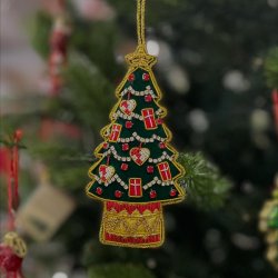 BRODERET JULETR 13 CM