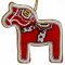 BRODERET DALA HEST 10 CM RD