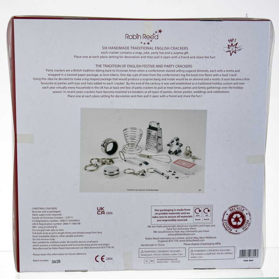 KNALLERT 30 CM R�D TERN 6 STK