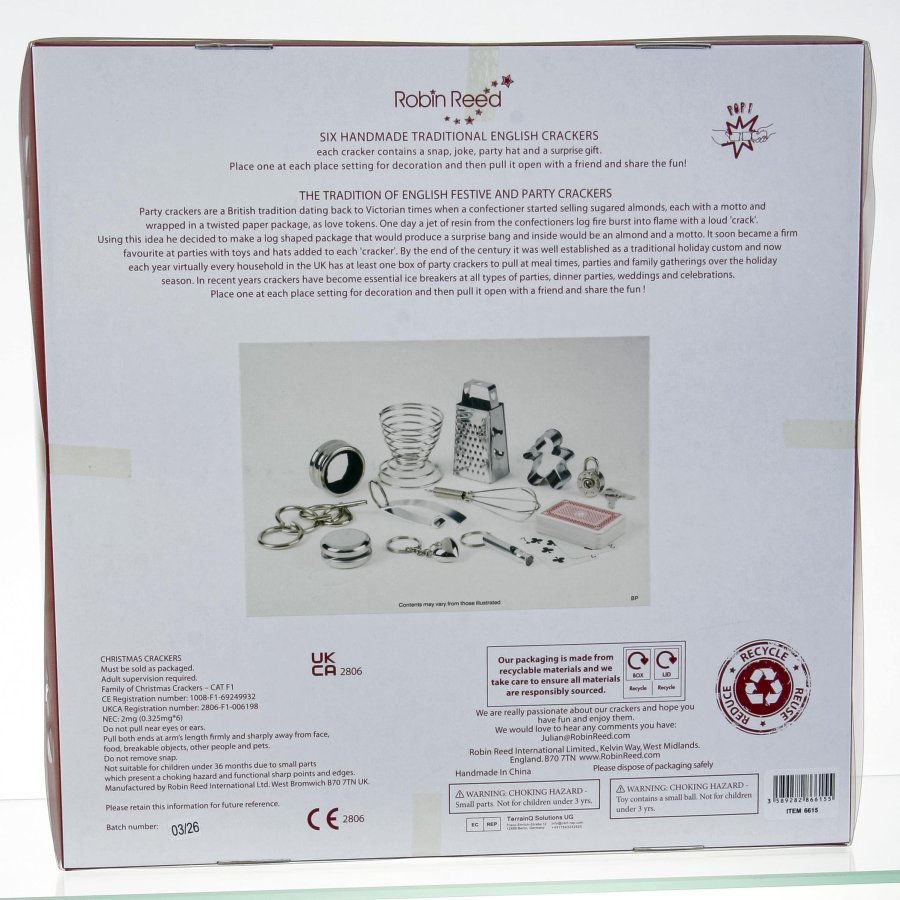 KNALLERT 30 CM S�LV 6 STK