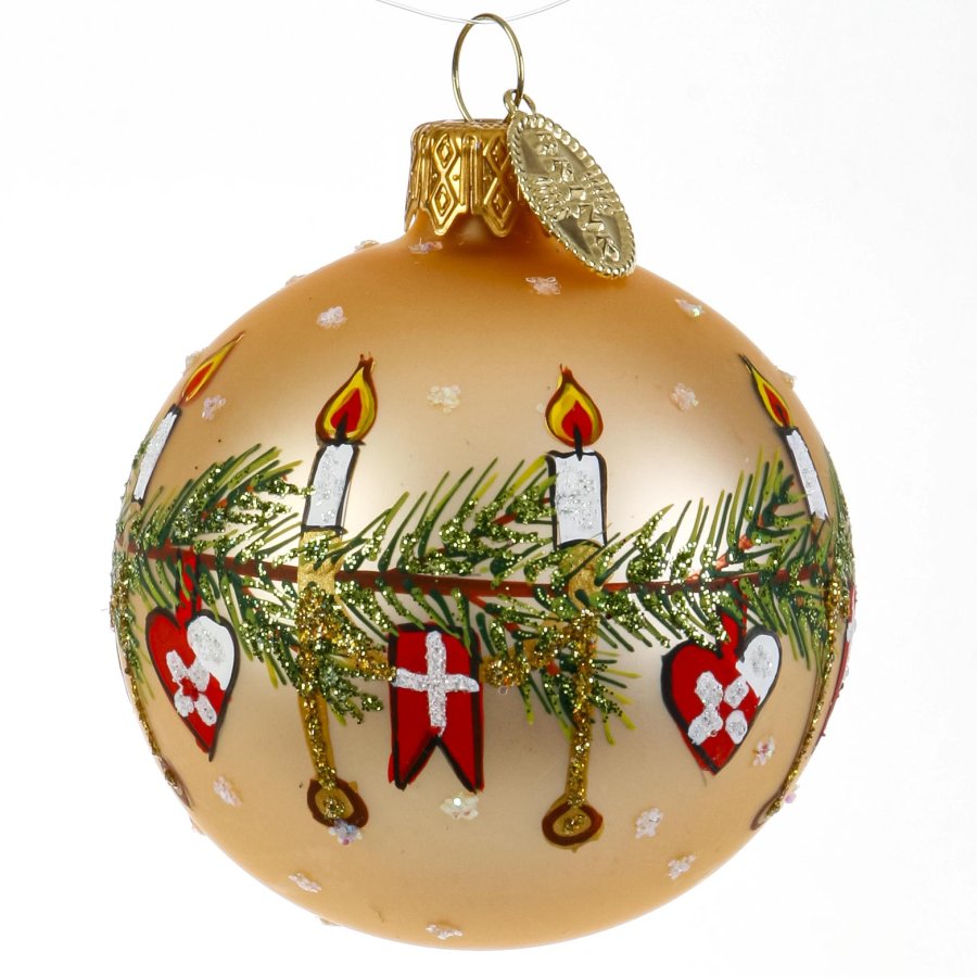 JULEHYGGE 6 CM GULDFARVET