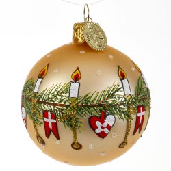JULEHYGGE 6 CM GULDFARVET