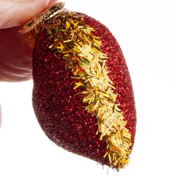 HJERTE GLIMMER 4 CM RD