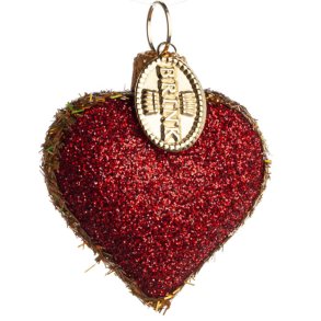 HJERTE GLIMMER 4 CM RD