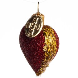 HJERTE GLIMMER 4 CM RD