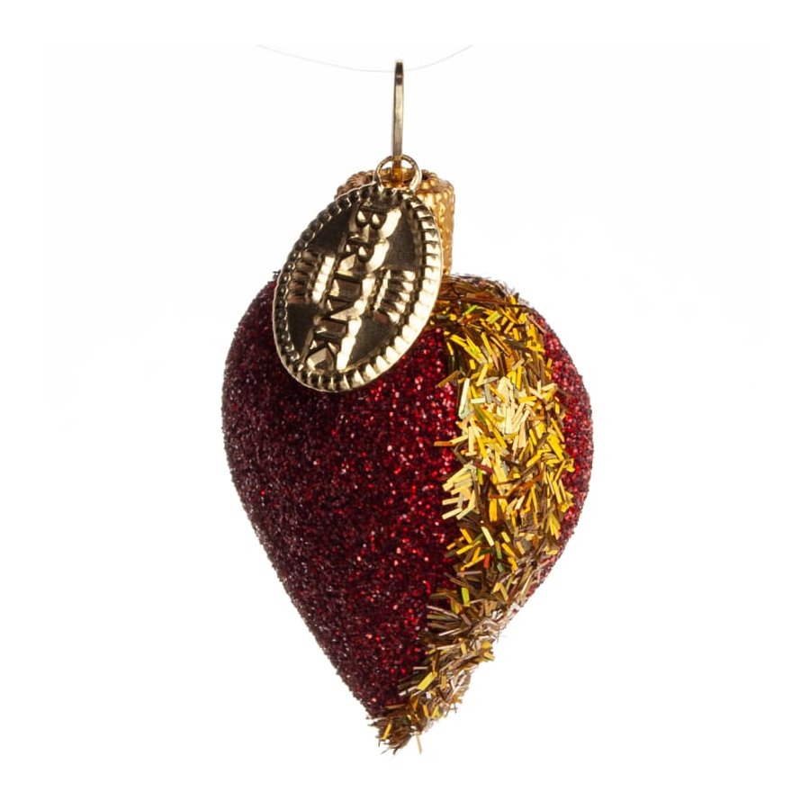 HJERTE GLIMMER 4 CM RD