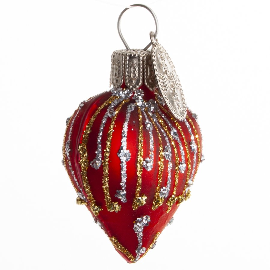 HJERTE MUM 4 CM RUBIN RD MAT