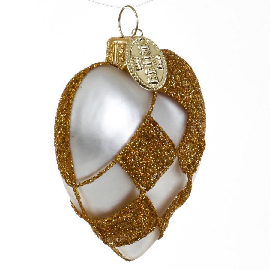 WOVEN HEART 5 CM GOLDEN MAT