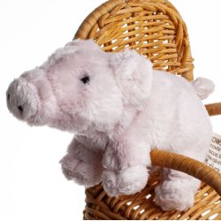 BAMSE GRISLING ROSA 10 CM