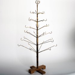 JULETR 60 CM MRK GULDFARVET