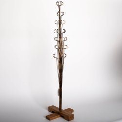 JULETR 60 CM MRK GULDFARVET