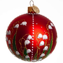 KUGLE LILJEKONVAL 8 CM RD MAT