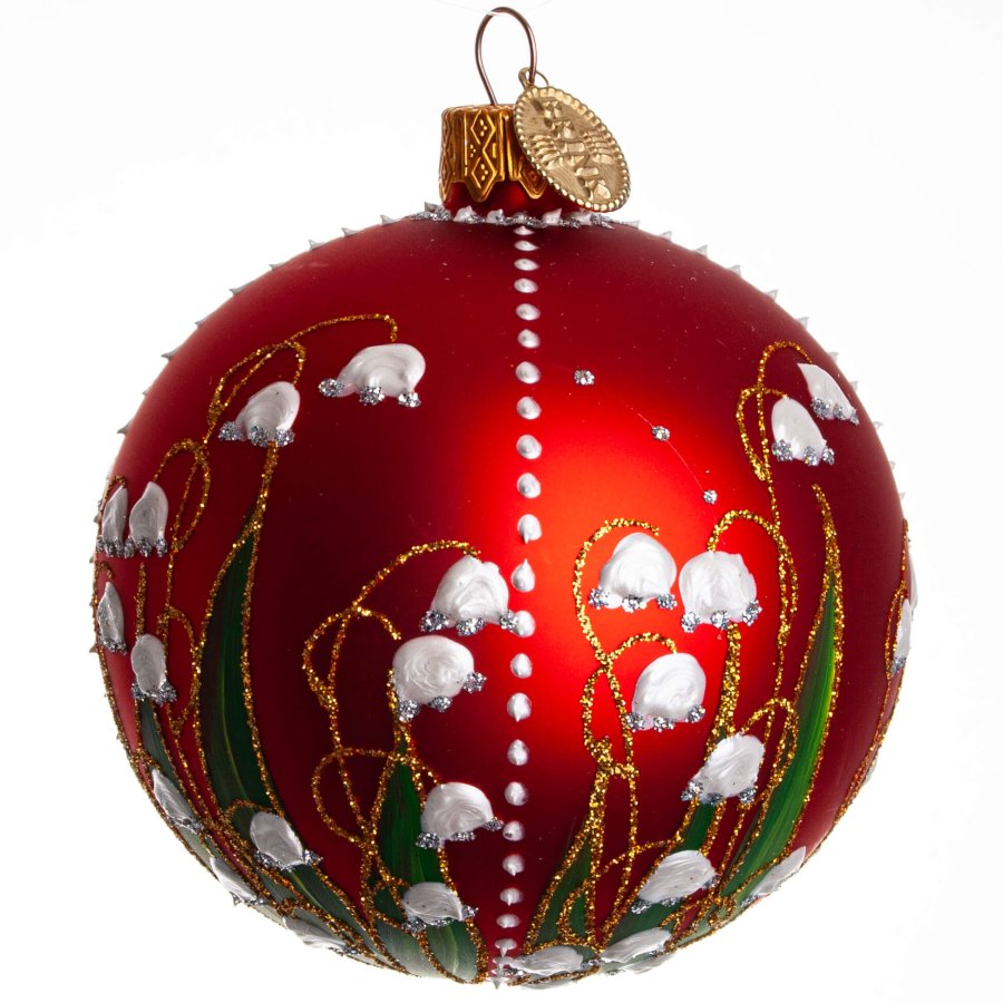 KUGLE LILJEKONVAL 8 CM RD MAT