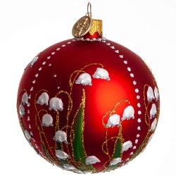 KUGLE LILJEKONVAL 8 CM RD MAT