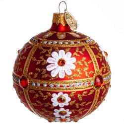 KUGLE MARGUERITE 8 CM RD MAT