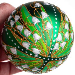 KUGLE LILJEKONVAL 8 CM GRN MAT