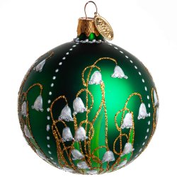 KUGLE LILJEKONVAL 8 CM GRN MAT